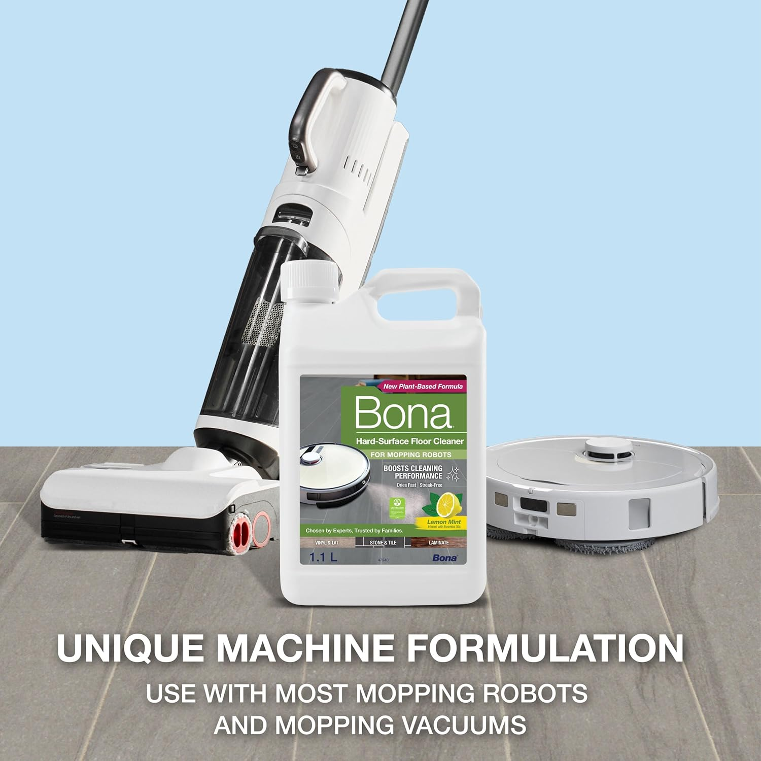 Bona Hard Surface Floor Cleaner for Mopping Robots 1.1L