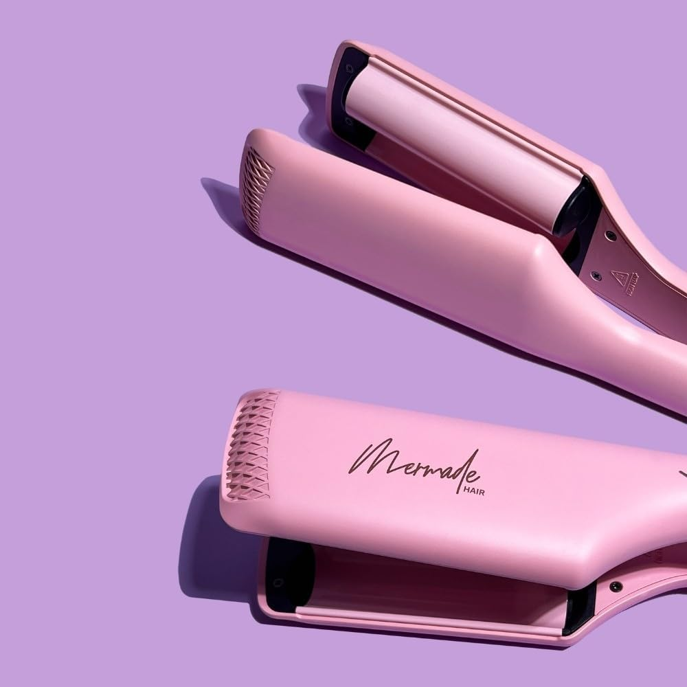 Mermade Hair Double Waver, 25 Mm Size, Pink