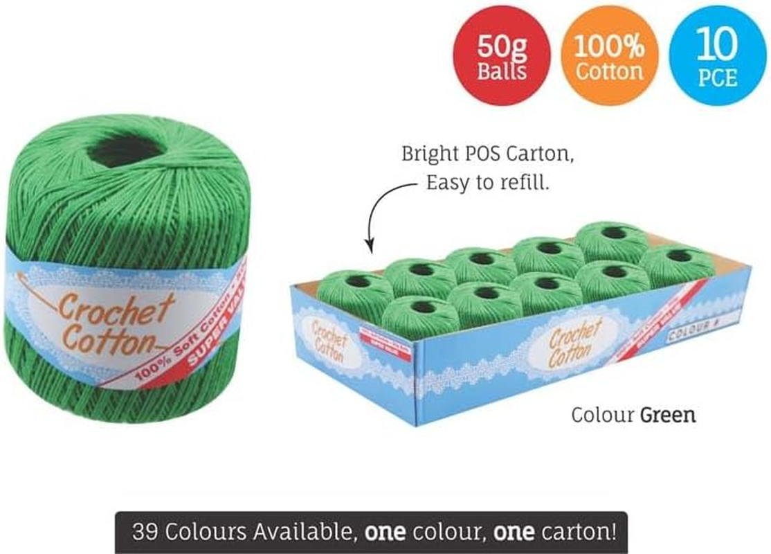 Yatsal Crochet Knitting Cotton Yarn 50 G, Green image number 2