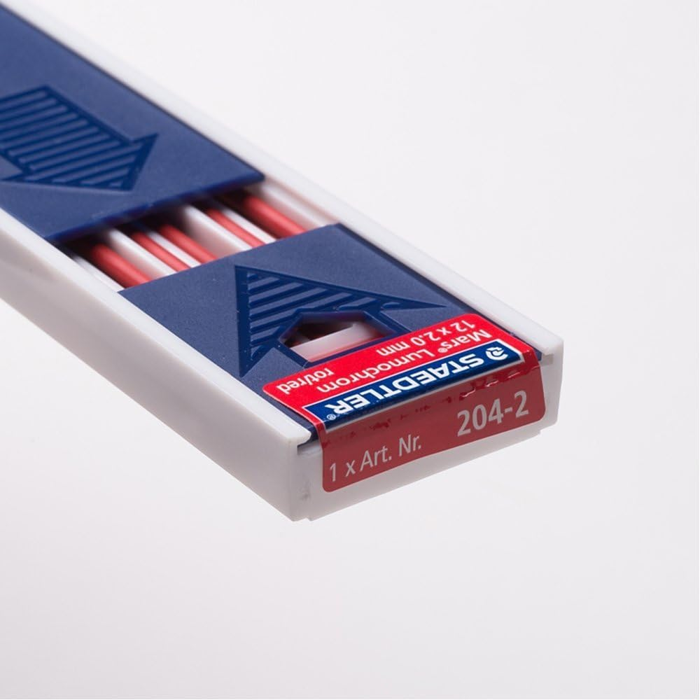 Staedtler Mars Lumochrom Mechanical Lead Refills, 2Mm Lead Sized, Red image number 2