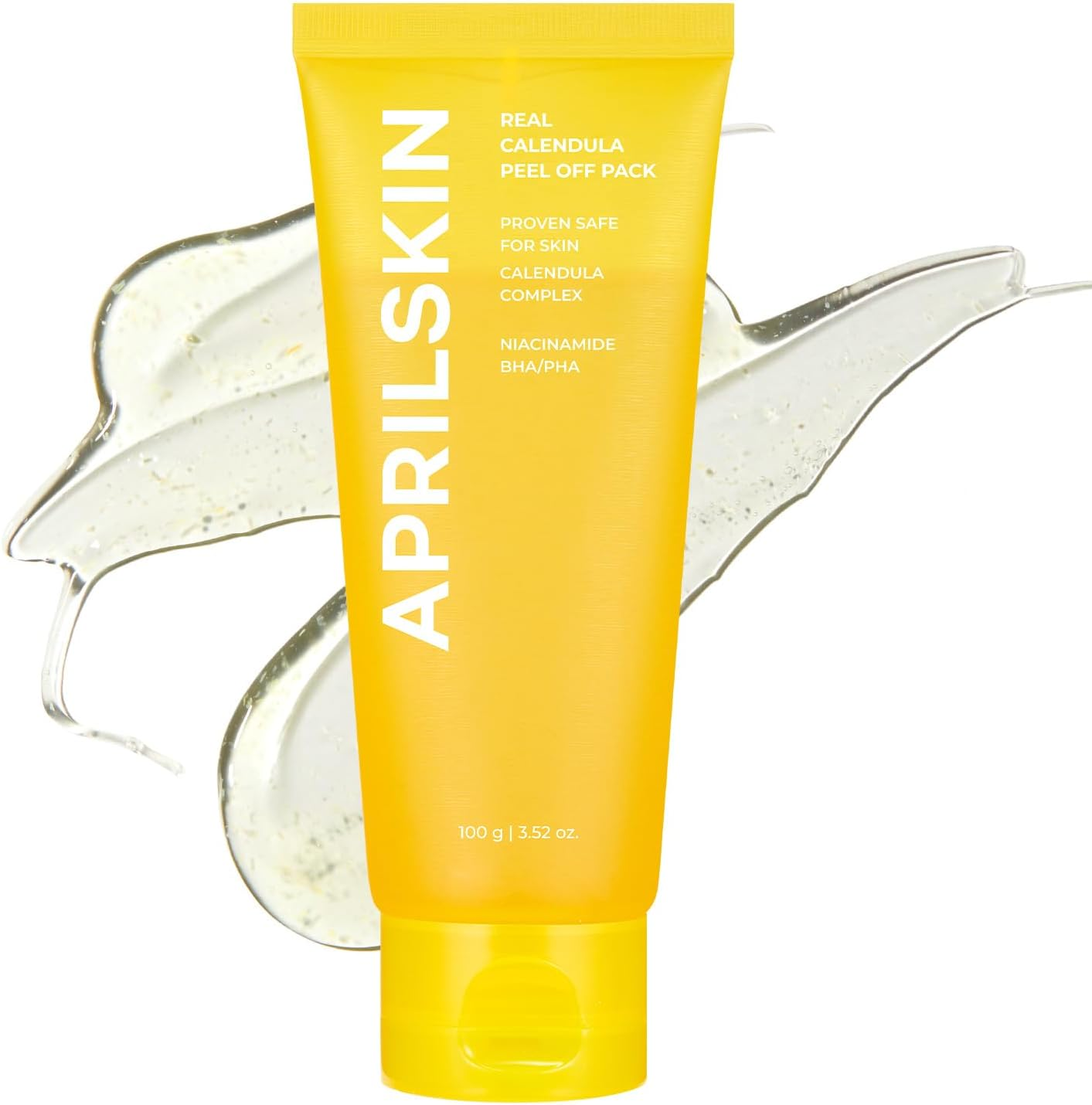 APRILSKIN Calendula Flower-Infused Facial Peel off Mask, 3.52 Fl. Oz, PHA, BHA & Niacinamide Gently Exfoliates, Removes Impurities, Improves Uneven Skin Tone, and Minimizes Pores, Korean Skincare image number 5