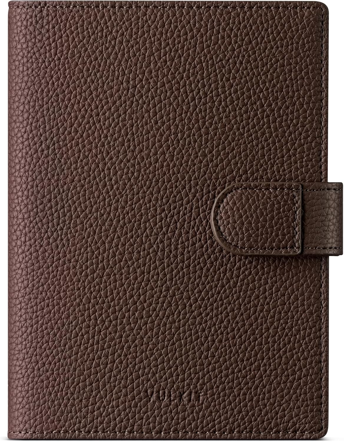 VULKIT Leather Passport Wallet for 2 Passports Pocket Slim Double Passport Holder RFID Blocking Passport Travel Wallet with ID Window for Women