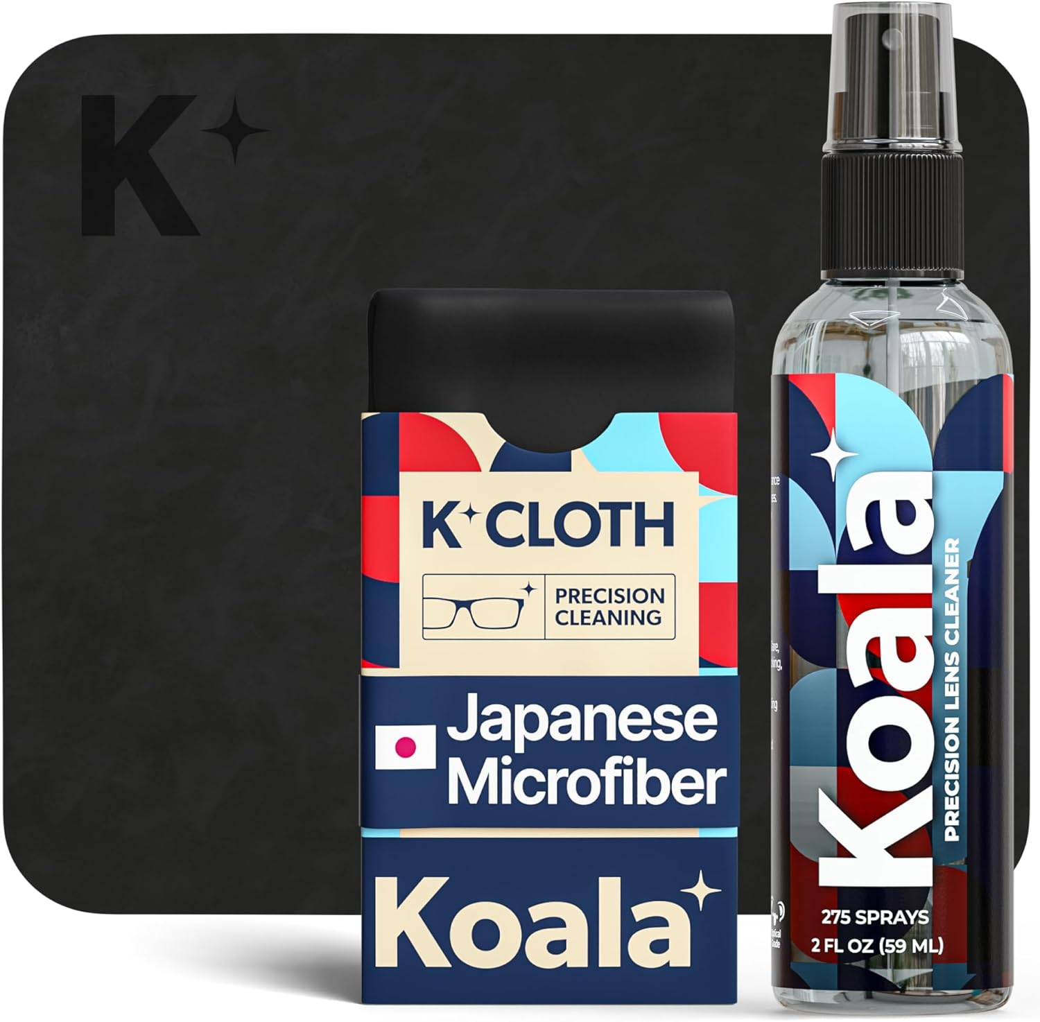 Koala Kleaner Alcohol Free Eyeglass Lens Cleaner Travel Size Spray Kit | Proudly American Made | Ultra Gentle, Highly Effective, and 100% Safe for Cleaning All Lenses and Screens, 2Oz + Koala Kloth