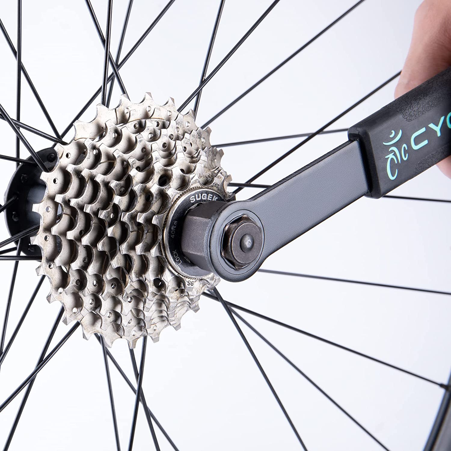 Cyclists Cassette Removal Tool Sets - Chain Whip & Lock Ring Tool for Shimano HG Cassette/Freewheel Install Removal MTB Road Bike 7 8 9 10 11 Speed image number 6