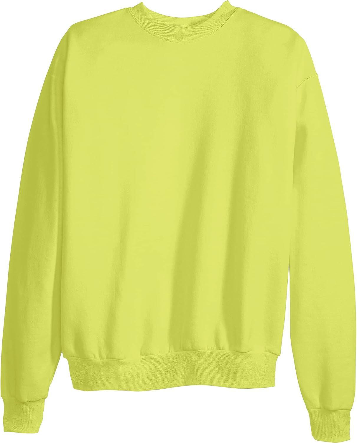 Hanes Ecosmart Fleece, Cotton-Blend Pullover, Crewneck Sweatshirt for Men (1 or 2 Pack), Safety Green - 1 Pack, Medium image number 4
