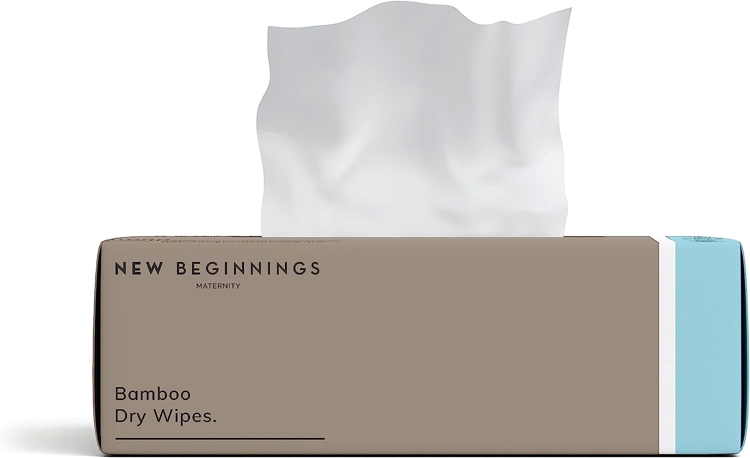 New Beginnings Ultra-Soft Dry Bamboo Baby Wipes for Delicate Skin, Eco-Friendly & Hypoallergenic, Box, 100 Pcs image number 1