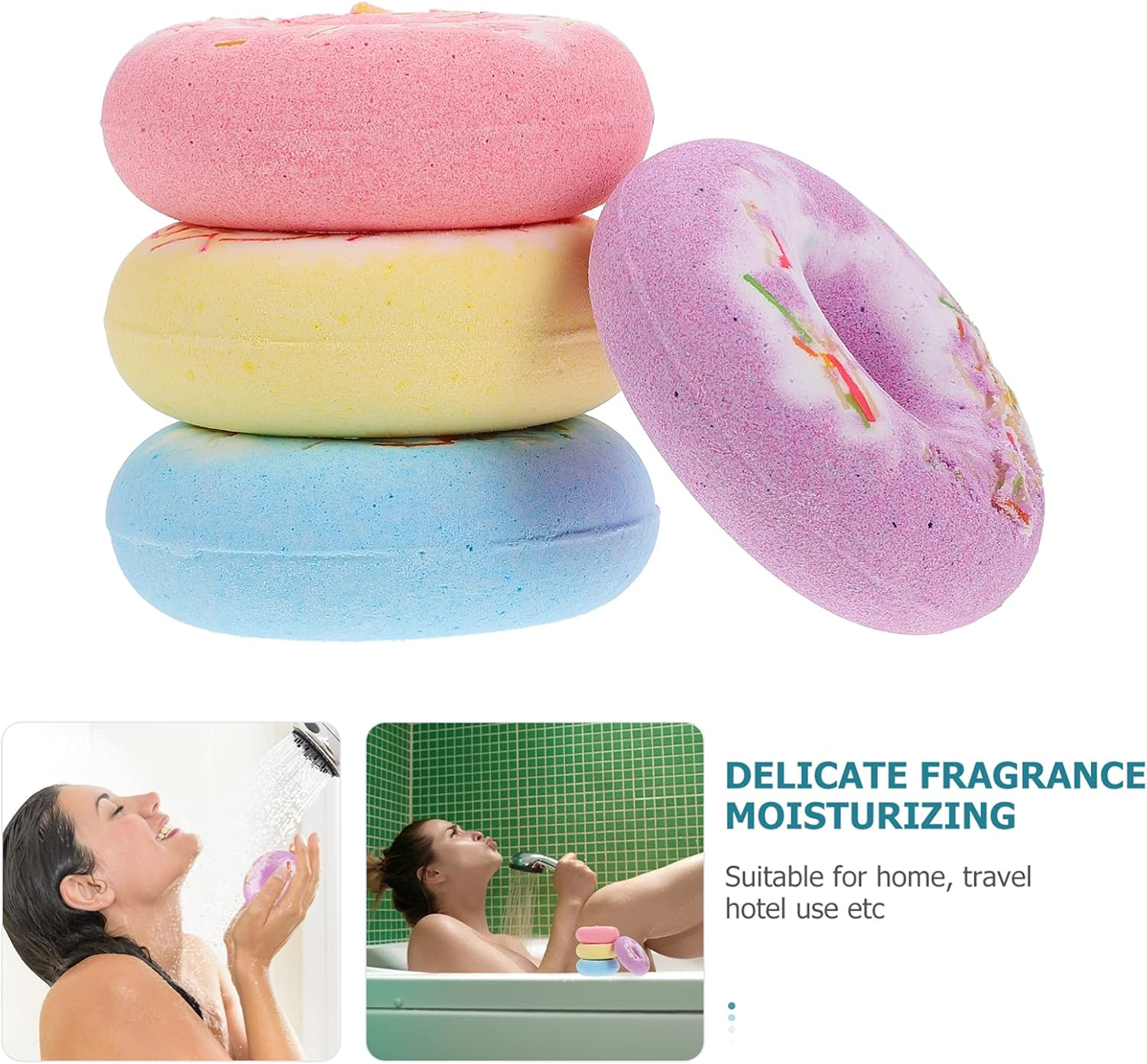 4Pcs Salt Natural for Relaxation and Skin Nourishment Random Colors for Spa Travel and Home Use image number 6