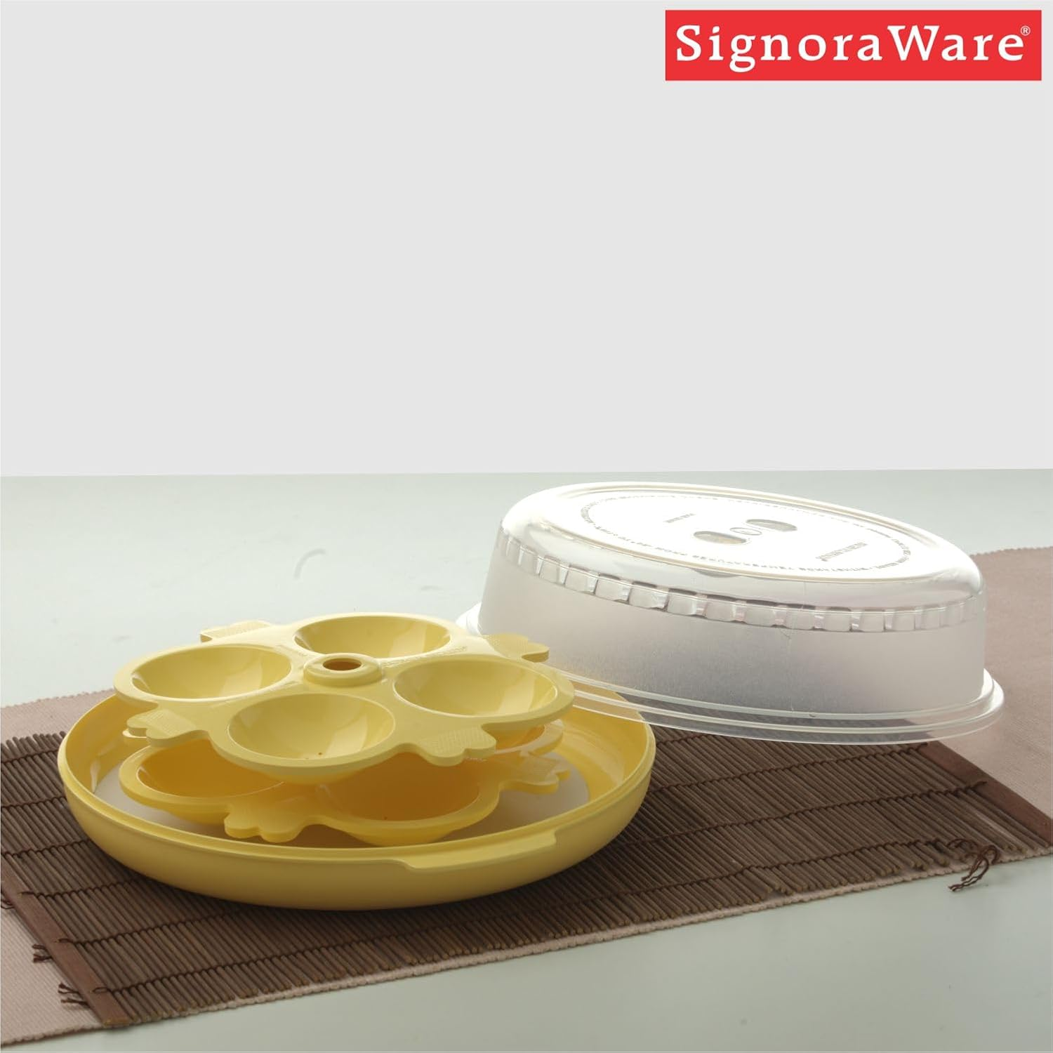 Signoraware Big Idli Maker Lemon Yellow image number 4