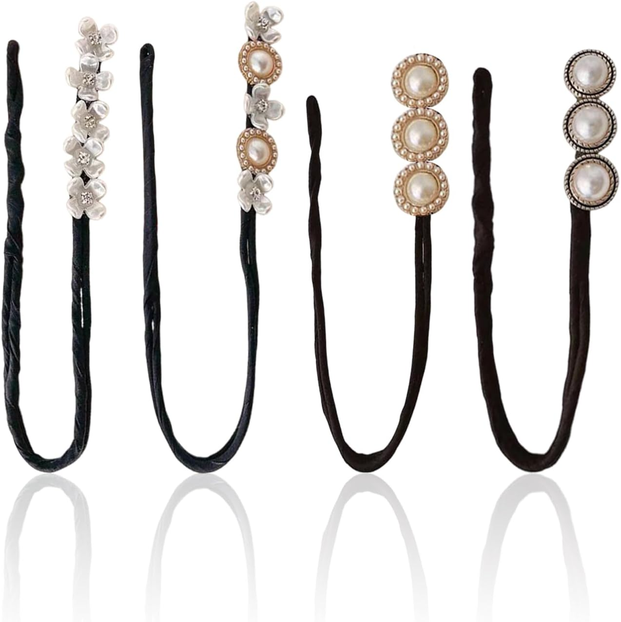 Pack of 4 Flower Hair Twisters, Elegant Hair Accessories, Women'S Hair Accessories, Hair Tools, Hair Accessories, Fashionable and Versatile Hair Accessories