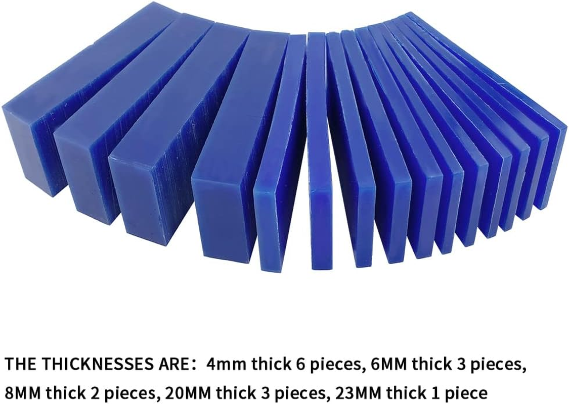NIUPIKA Carving Wax Block Lost Wax Casting Jewelry Molding Tool Mold Sculpting 1 Pound (Blue Wax Slices) - Blue Wax Block image number 5