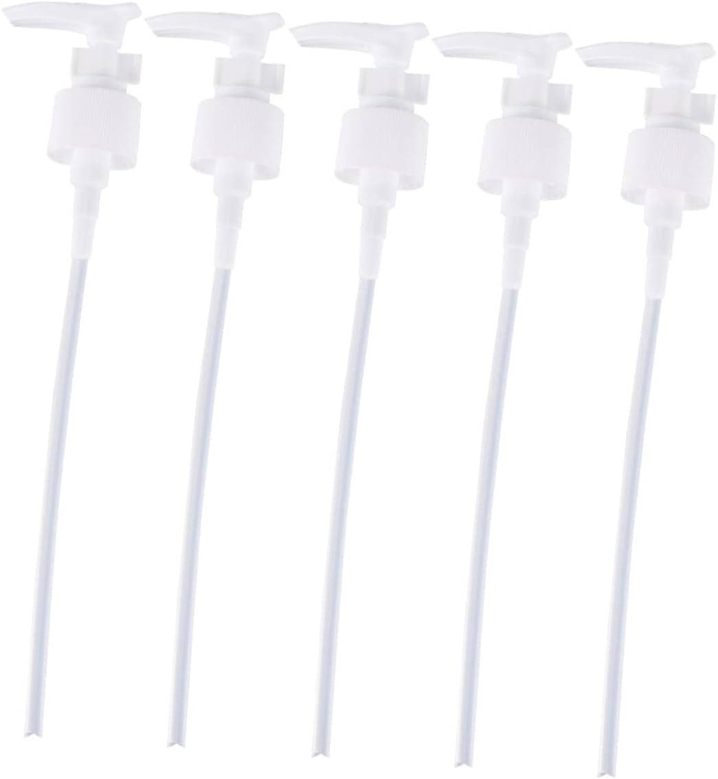 Toddmomy 10Pcs Plastic Pump Head Replacement Dispenser Pump for Makeup Bottle Accessories Easy Press down Bottle Dispenser Use