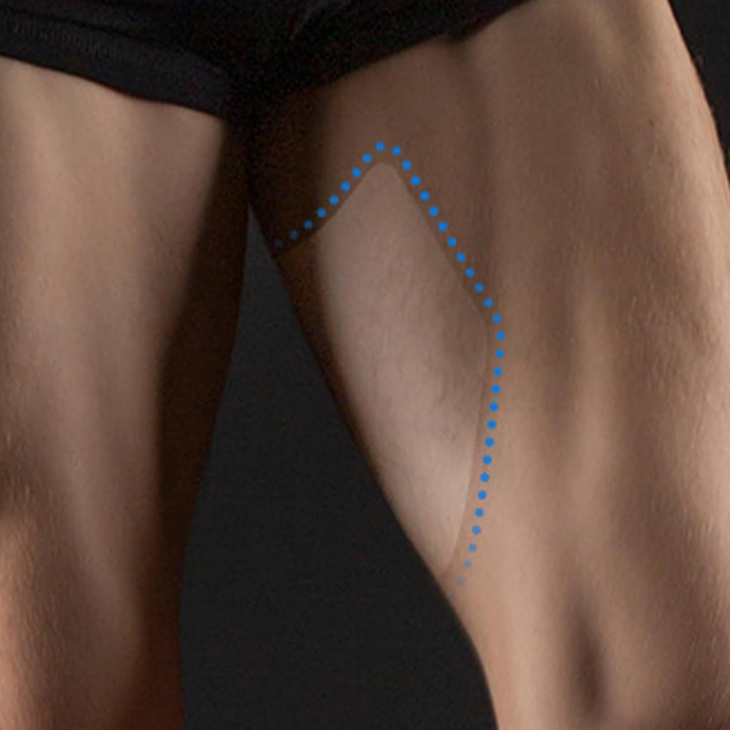 Anti Chafing for Inner Thighs,Transparent Waterproof anti Chafing Thigh Patches - Health & Household Supplies for Runners Sports image number 1