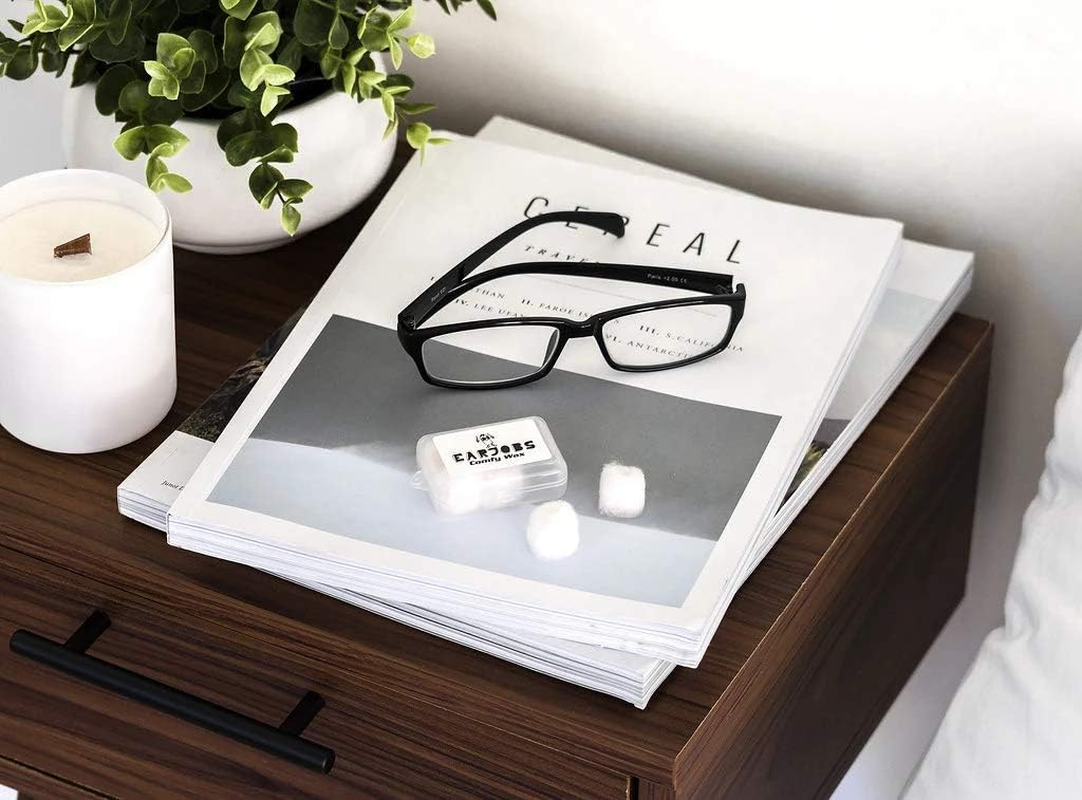 Earjobs&trade; Comfy Wax Ear Plugs (3 Pairs W/ Carry Case) Custom Fit Earplugs for Sleep, Snoring, Study image number 1