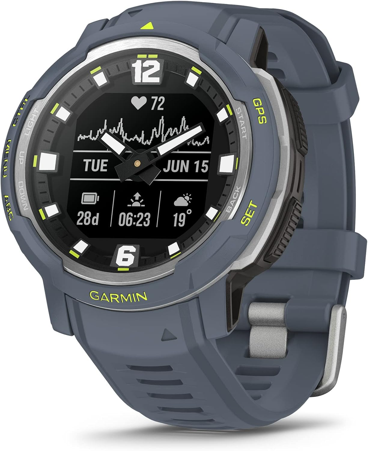 Garmin Instinct&reg; Crossover, Solar Smartwatch, Tidal Blue