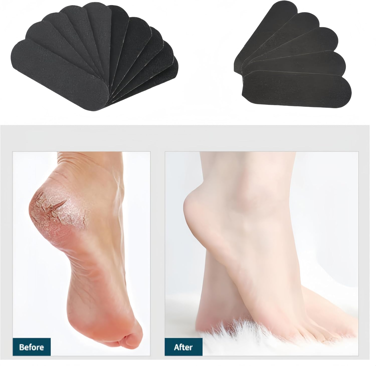 30 Pieces Foot File Foot Rasp Set, Granmagazz Pedicure, Replacement Sandpaper Refill Pads, Dead Skin, Cuticle Remover, Foot Rasp Replacement Sandpaper for Callus Removal, Foot Care image number 4