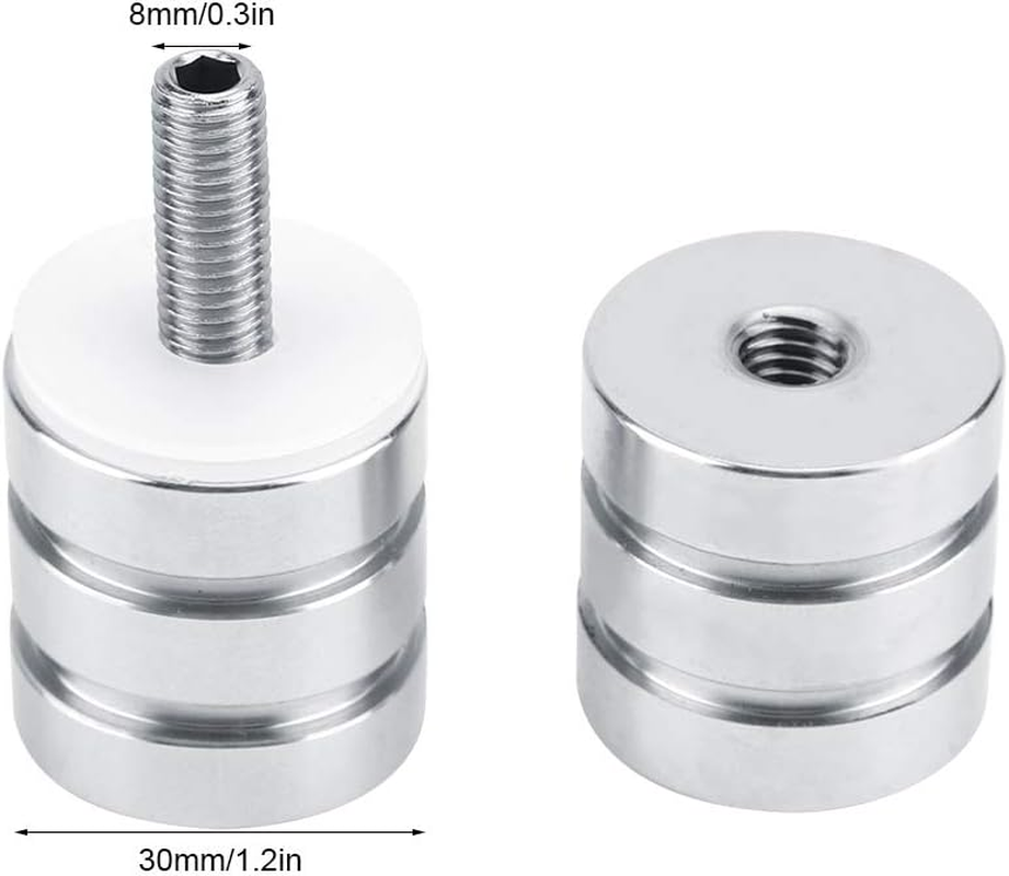 Shower Glass Door Knob Stainless Steel Bathroom round Back-To-Back Handle Pull Hardware