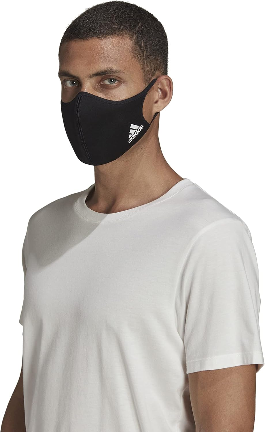 Adidas Badge of Sport Face Covers, 3-Pack, Unisex Adult, Black