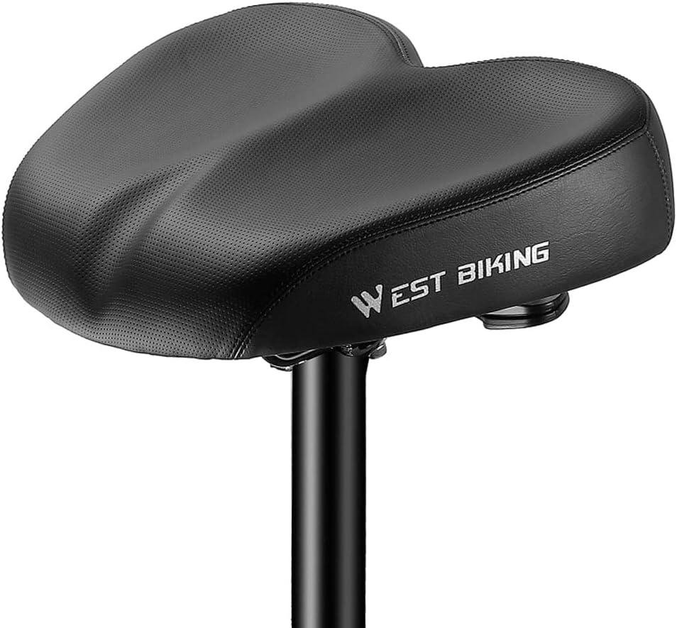 Eacam Ergonomic Bicycle Replacement Saddle, Soft Widen Thicken Road Bike Cushion, Comfortable Shockproof Cycle Seats for Long Distance Riding