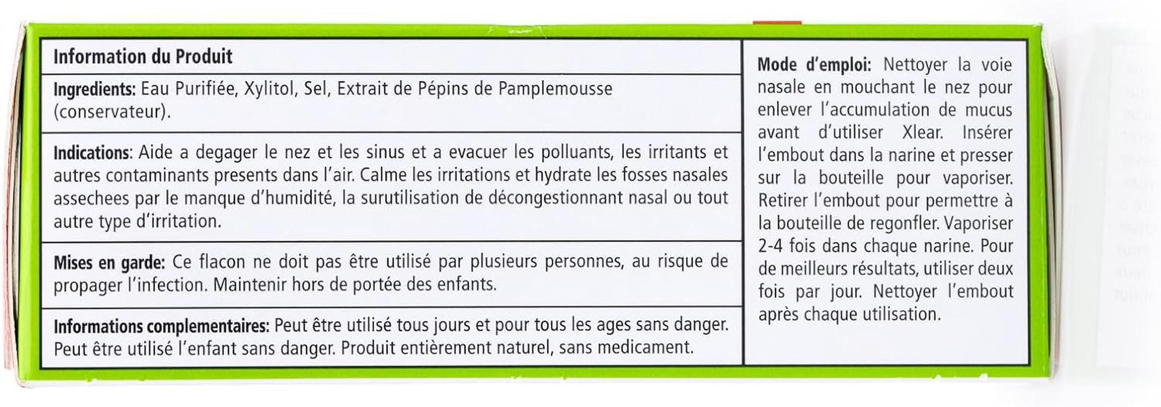 Xlear Saline Nasal Spray with Xylitol - 0.75 Oz image number 2