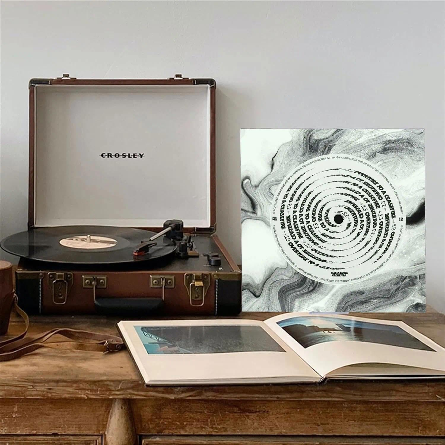 Clear Acrylic Vinyl Record Display Stand Holder, Tabletop Album Rack with No Assembly Required for Turntable and Home Decor - Unron image number 4