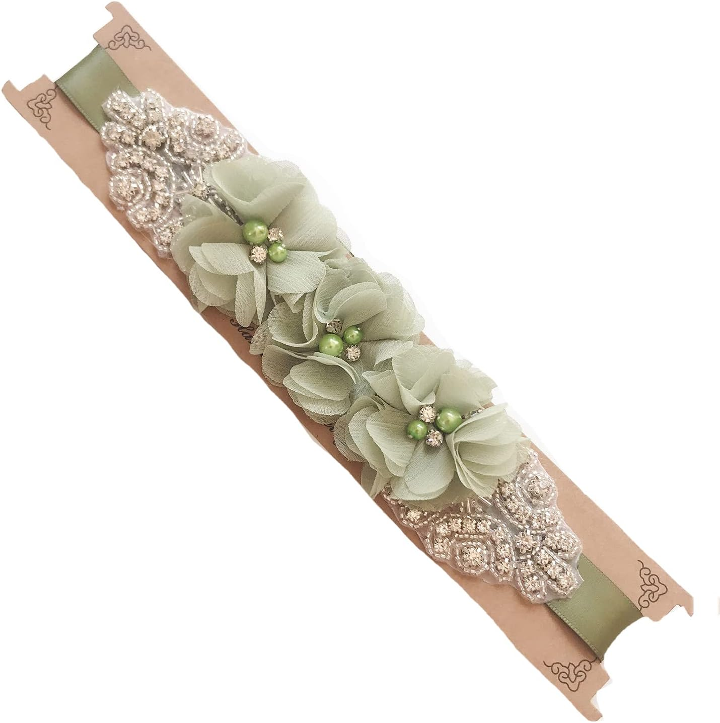 Bridesmaid and Flower Girls Sash Belt Bridal Wedding Maternity Baby Shower Sash - Ivory image number 2