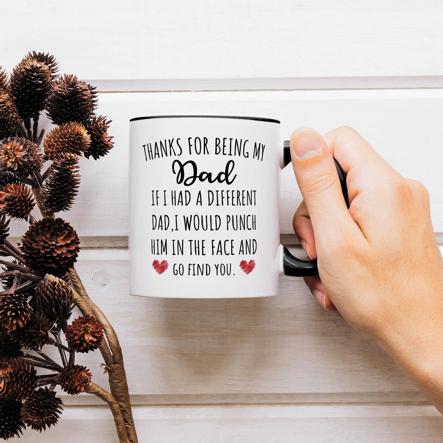 Fatbaby Funny Dad Coffee Mug Gifts, Humorous Birthday Christmas Father&rsquo;S Day Gifts Dad Tea Cup 11Oz