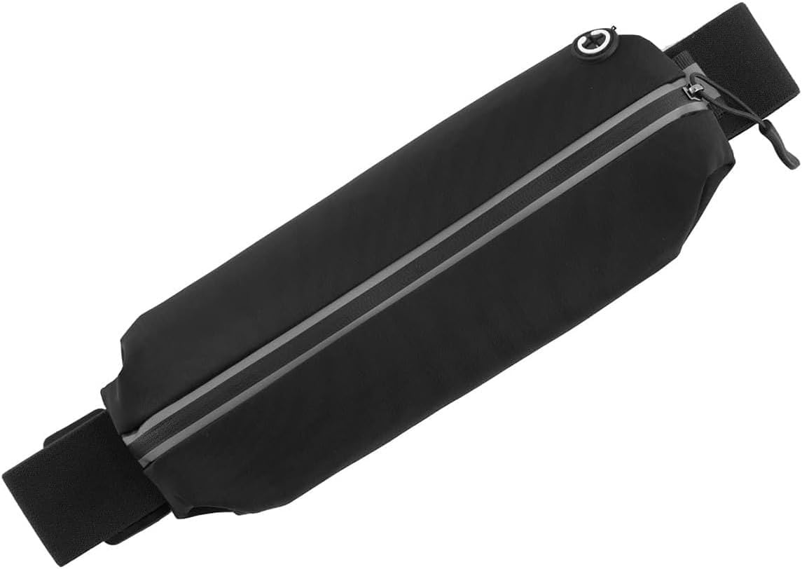 CJESLNA Slim Running Belt with Waterproof Bounce for Women and Men Runners Phone Holder, Waist Pouch Reflective Fitness Workout Bag, Money Belt,Exercise,Key Storage, Cycling,Running Gear Accessories