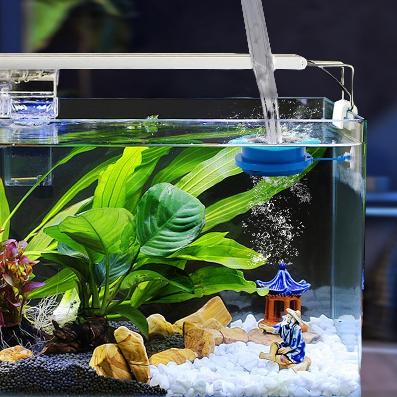 Water Controller, Aquarium Water Diffuser, Fish Tank Water Change, Pouring Diffuser for Aquariums, Buoyant Water Filling Accessory, Fish Tank Maintenance Tool, Water Filling Controller image number 4