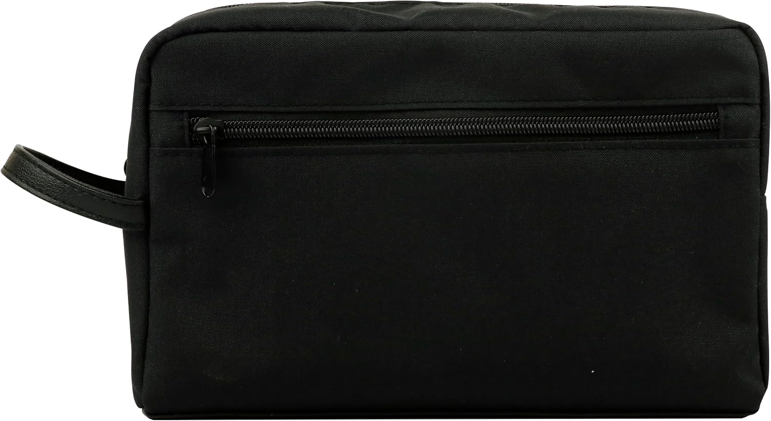 Conair Travel Toiletry Bag &ndash; Durable Fabric Lined Organizer with Zippered Top, Front Pocket, Ideal for Toiletries, Makeup & Personal Items, Black