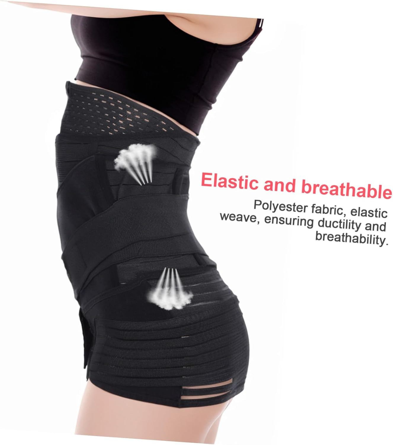 GANAZONO Postpartum Belly Band Waist Trimmer with Supportive Compression for Moms Convenient Closure for Postpartum and Comfort image number 2