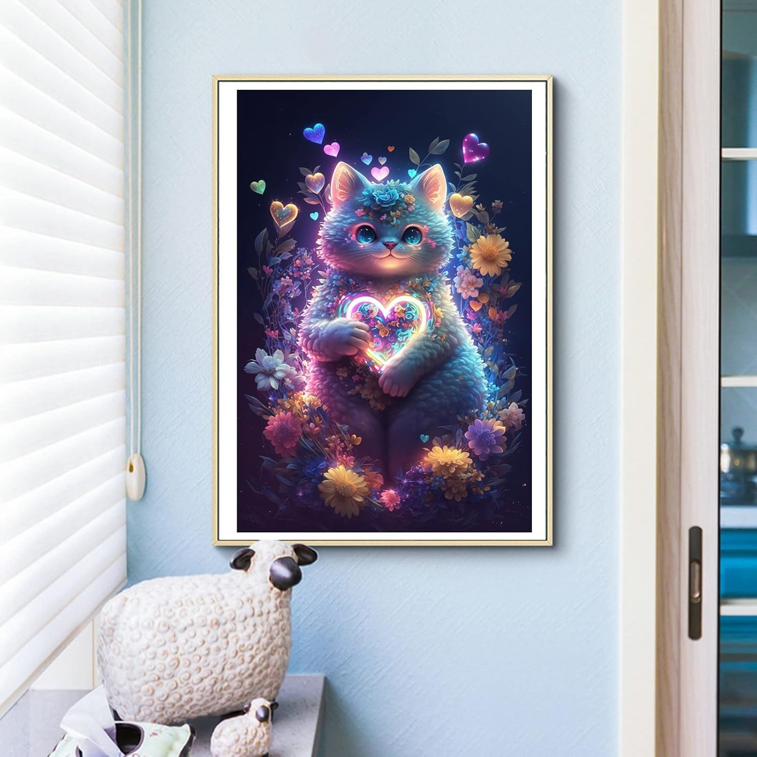 Full Drill Diamond Art Kits for Adults, 5D Diamond Painting Kits for Beginners, Gem Painting for Home Wall Decor, Canvas 40 X 30Cm. - Dp038 image number 4