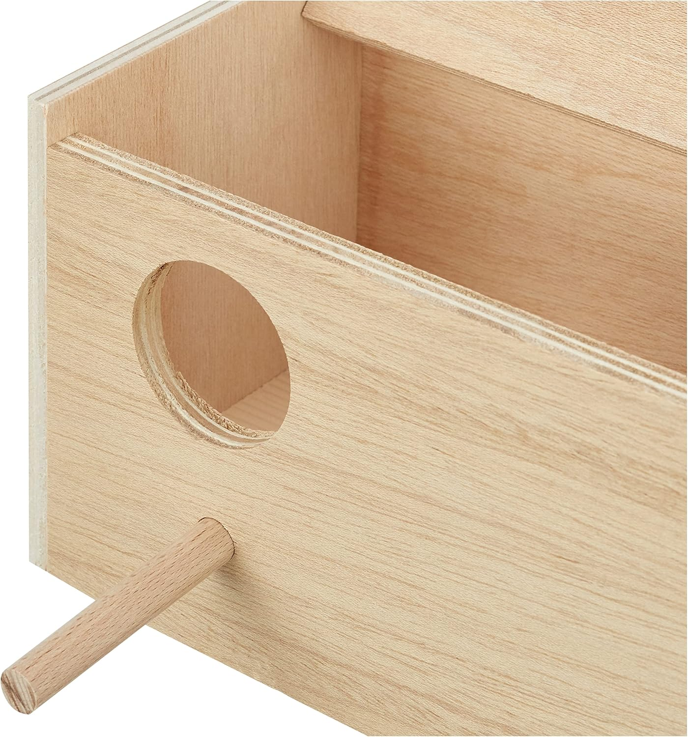 Nobby Budgie Nesting Box with Hole on Left; 28.5 X 14.0 X 14.0 Cm image number 4