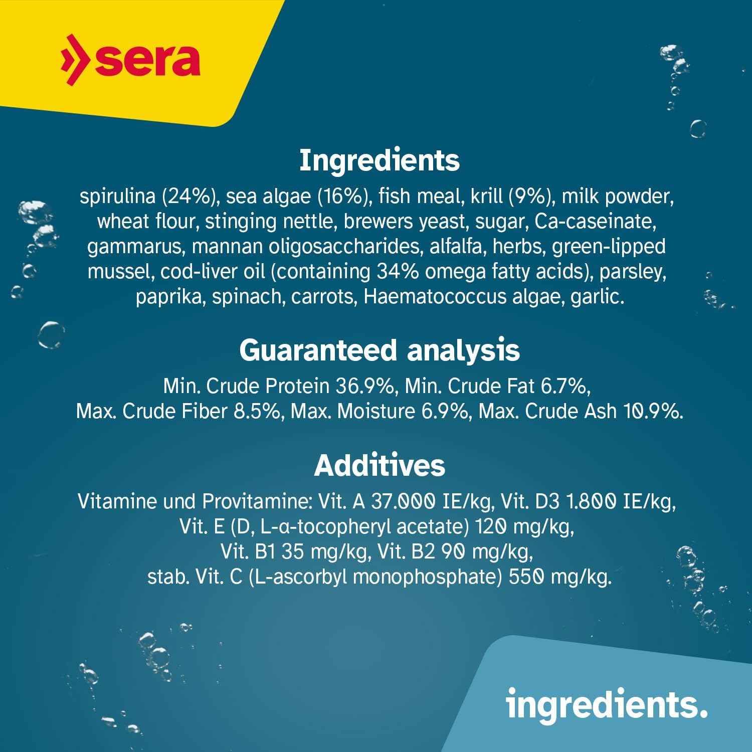 Sera Spirulina Fish Food Tablets, 24 Count image number 4