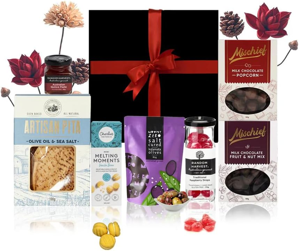 Purely Gourmet Sweet & Savoury Gift Hamper &ndash; a Perfect Blend of Food Hampers with Chocolates, Biscuits, and Gourmet Snacks &ndash; Ideal Gift Sets for Birthdays and Sharing Moments