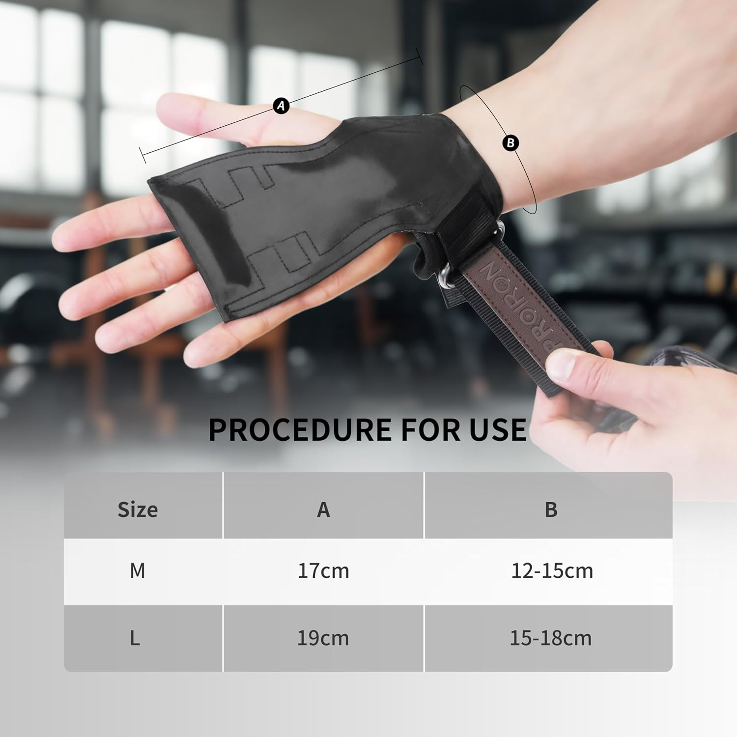 PROIRON Weight Lifting Wrist Straps(Pair) Rubber Weightlifting Wrist Strap Heavy Duty Power Wrist Straps Hand Grip Support for Deadlifts, Pull Ups, Shrugs - Gym Grips for Men and Women image number 5