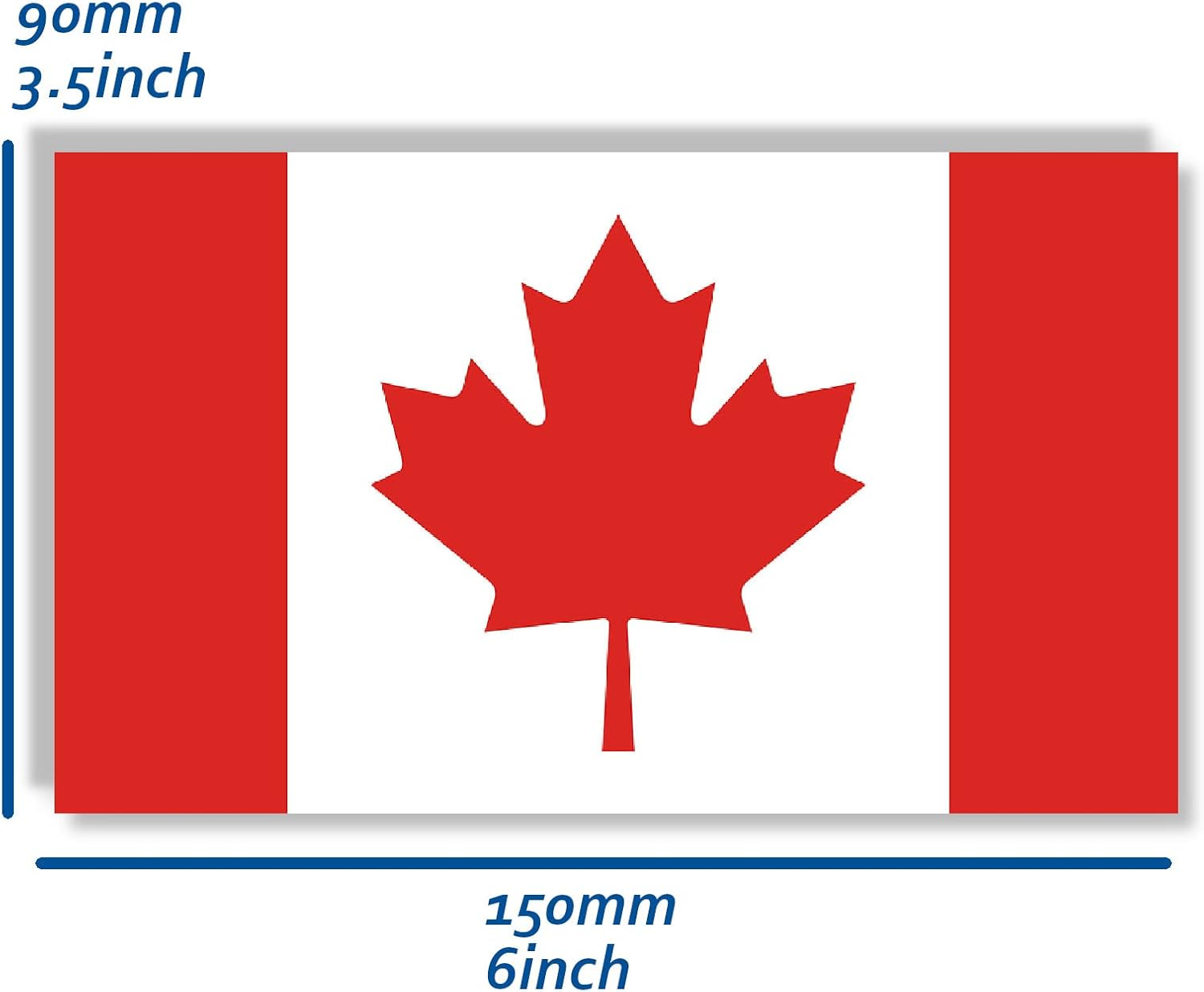 5 PCS Canada Flag Sticker,Canadian Decal for Car Bumper Window Laptop - Alberta image number 2