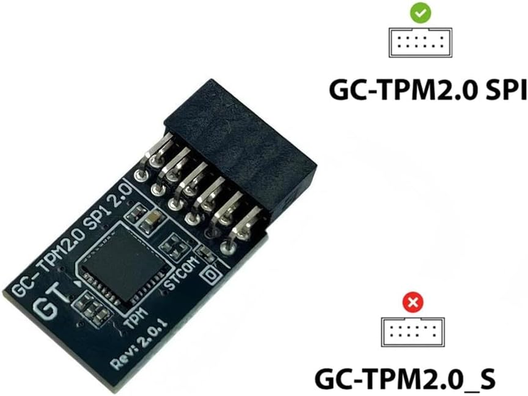TPM2.0 SPI 12Pin Module with SLB9670 Replacement for Gigabyte Motherboard Z790 D/D Ax/Eagle,Z790 AORUS Elite AX Ice/Elite X WIFI7/XTREME X,Z790M AORUS Elite/Ax ICE/AX Encryption Security Module image number 1