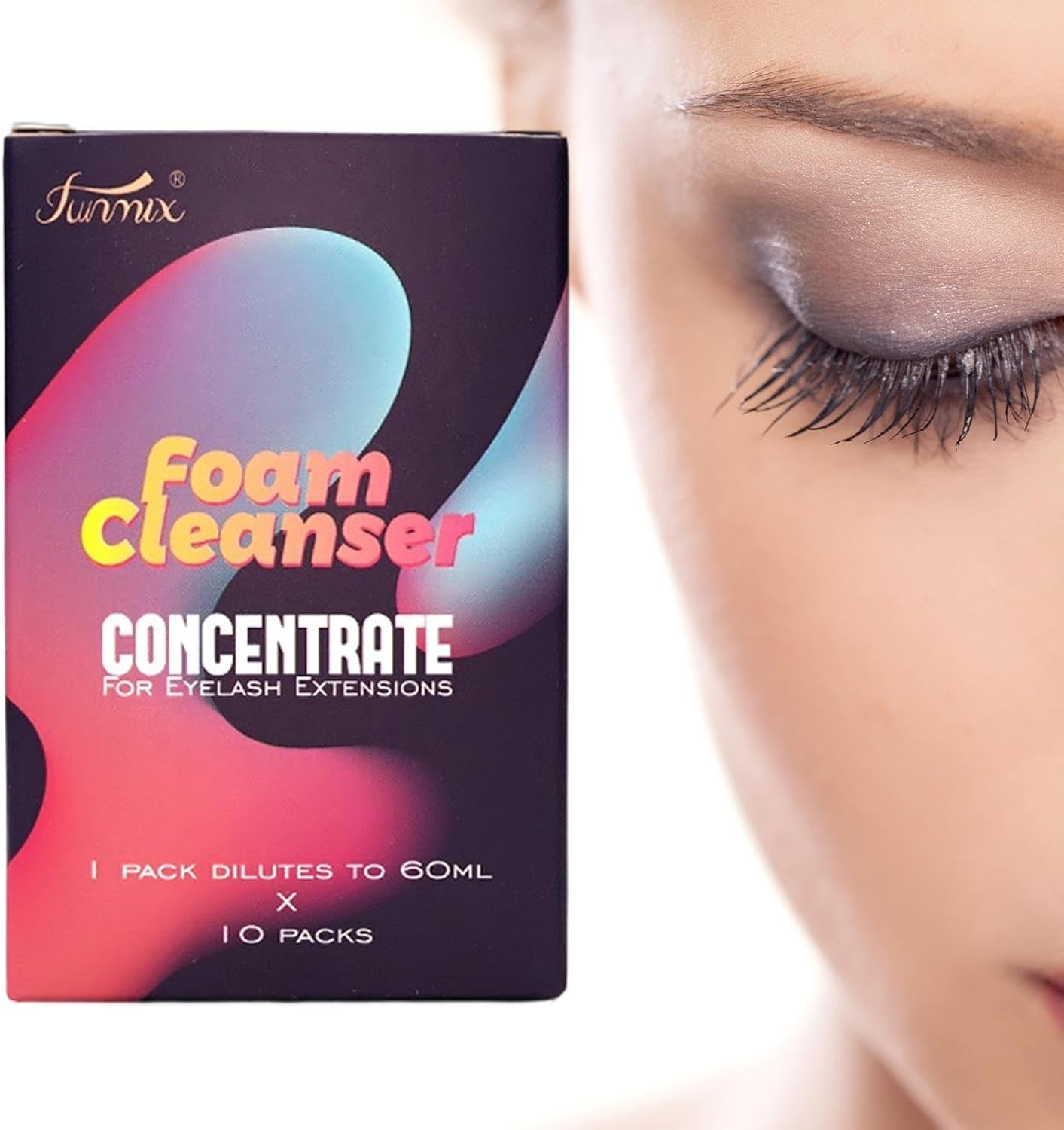 Prolong Lash Cleanser - 1:60 Concentrate Lash Cleanser, Foaming Lash Shampoo, Professional Non-Irritating Lash Wash for Lash Extensions, Salon Home Lash Care Maijia image number 2