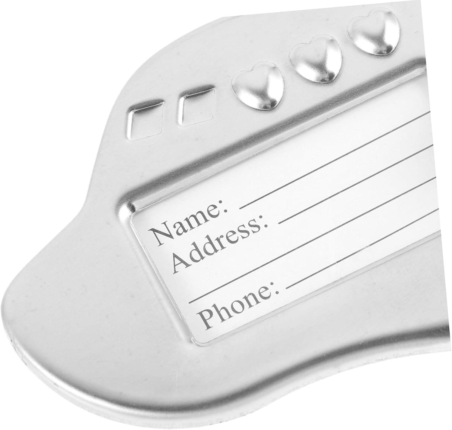 BESTYASH 3Pcs Metal Luggage Tag Suitcase Name Tag Luggage Boarding Travel Label for Suitcase image number 1