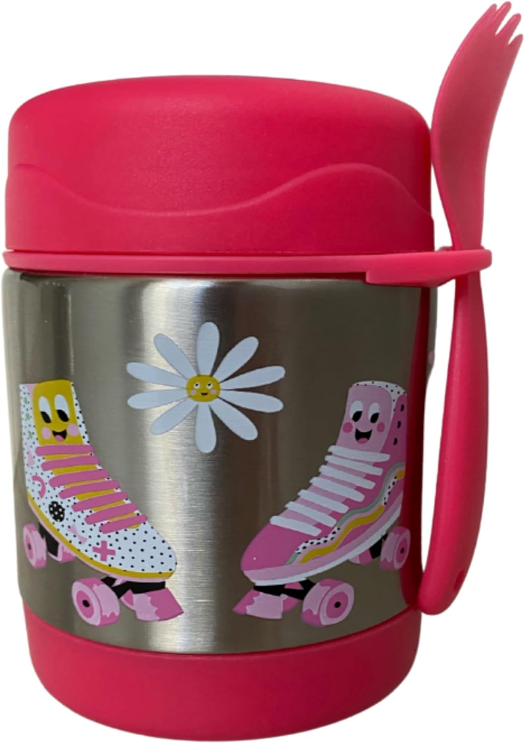 My Family Kids' Skate Design Insulated Food Jar - Hot & Cold Lunch Solution, 10Hr Heat, 7Hr Cool, Bpa-Free Stainless Steel image number 2