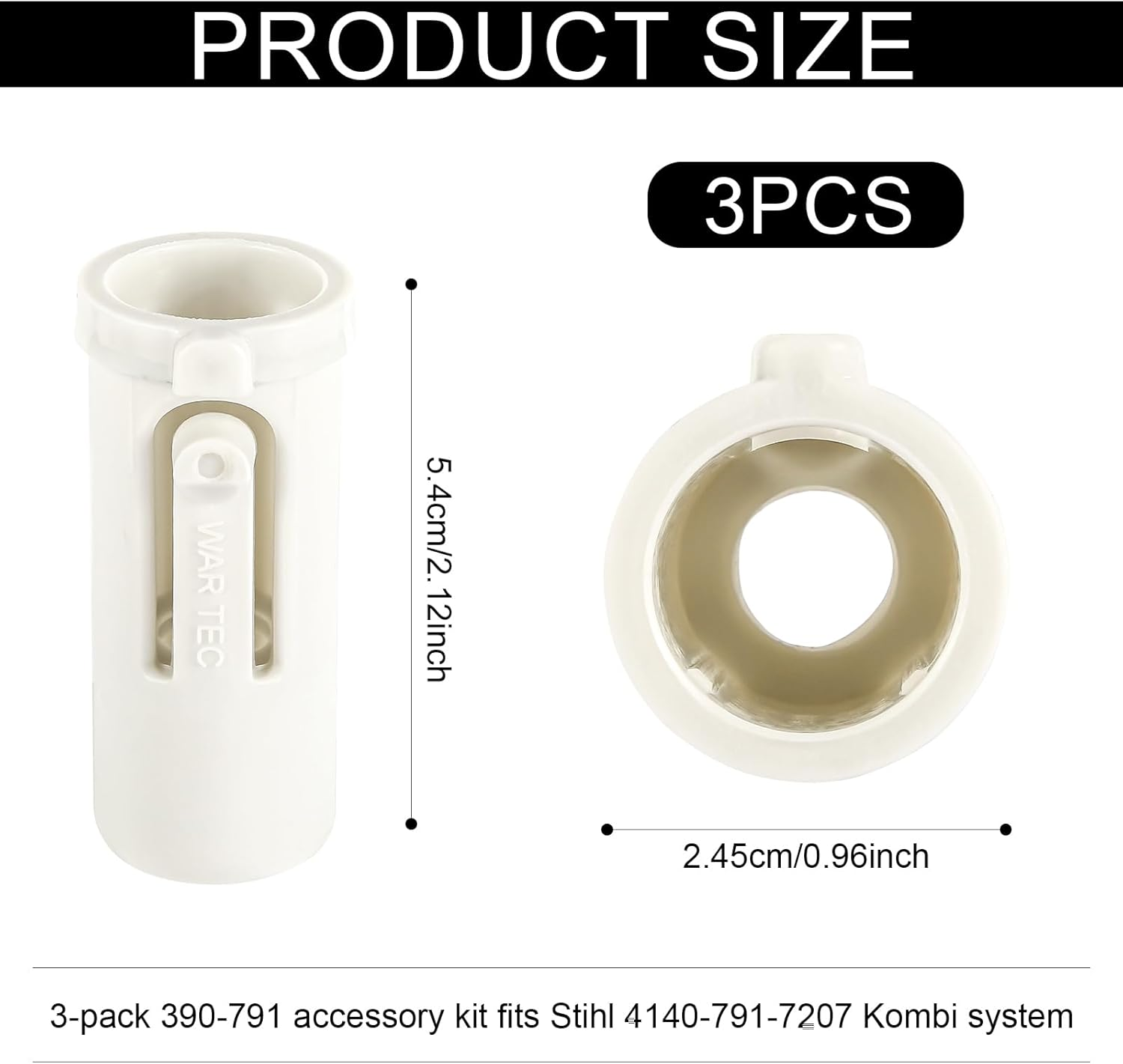 3Pcs for Stihl 4140-791-7207 Kombi System 390-791, Parts Sleeve FS55 Lawn Mower Replacement Accessories Attachment Sleeves for Stihl image number 3