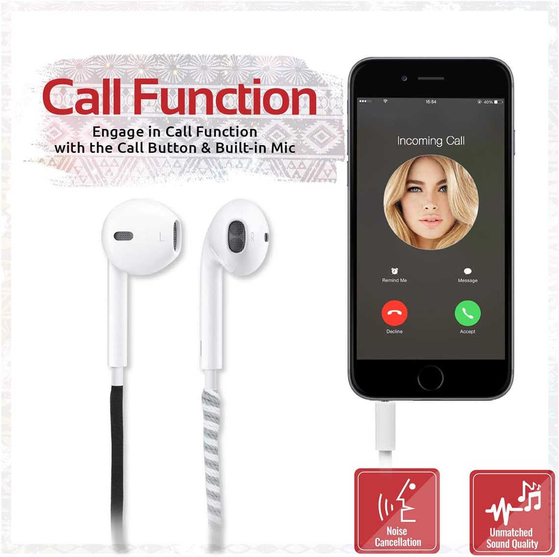 Promate Ergonomic Stereo In-Ear Earbuds Hands Free Calling with Built-In Mic Black Tribe Black image number 4