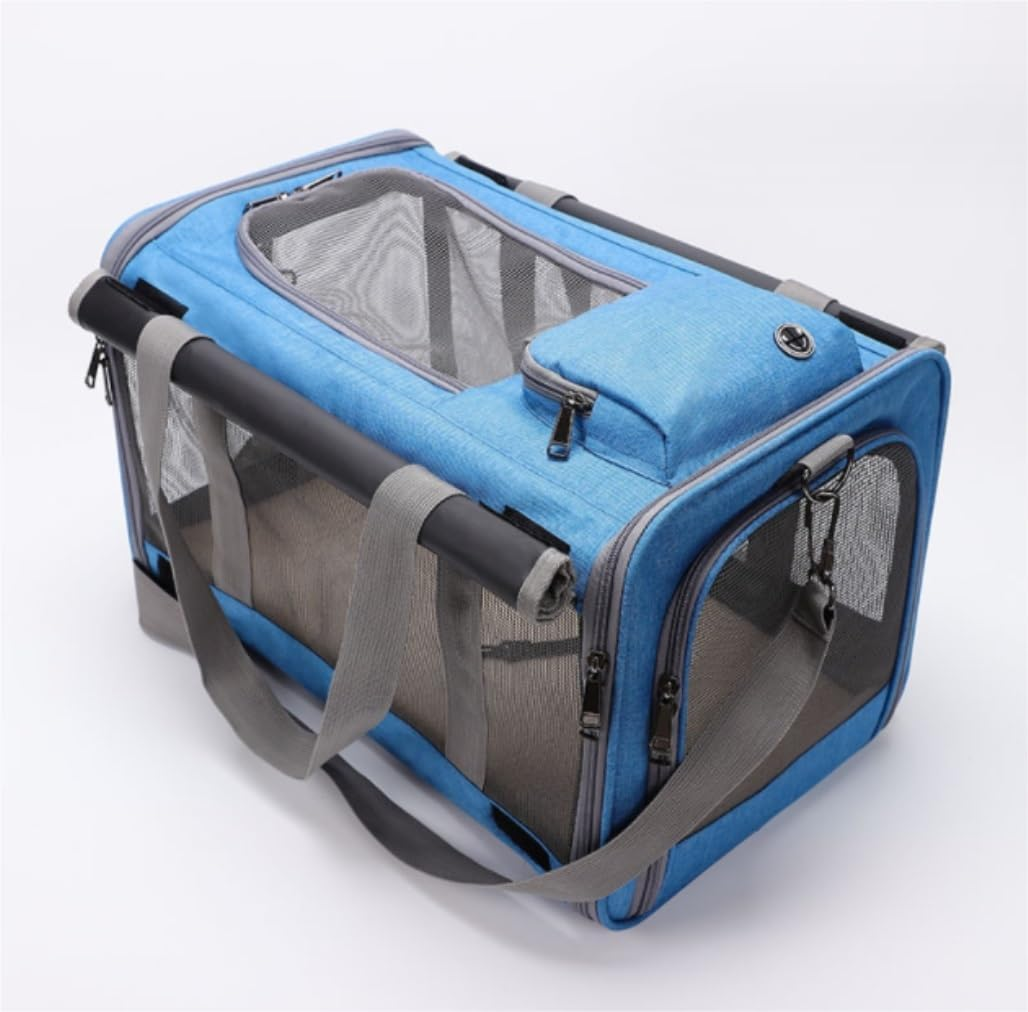 Cat Bag Dog Carrier Pet Carrier Cat Dog Bag Travel Backpacks Collapsible Cat Carrier Large Shoulder Bag Large Duffle Bag Pet Supplies Cat Carrier Pet Bag Carrier (Color : A, Size : 29 * 26.5 * 47Cm) image number 5