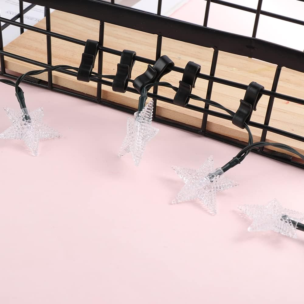 BIGTEDDY 500Pcs 50X Led Fairy Lights Gutter Hooks Heavy Duty Clips Party Christmas Hook AU image number 3