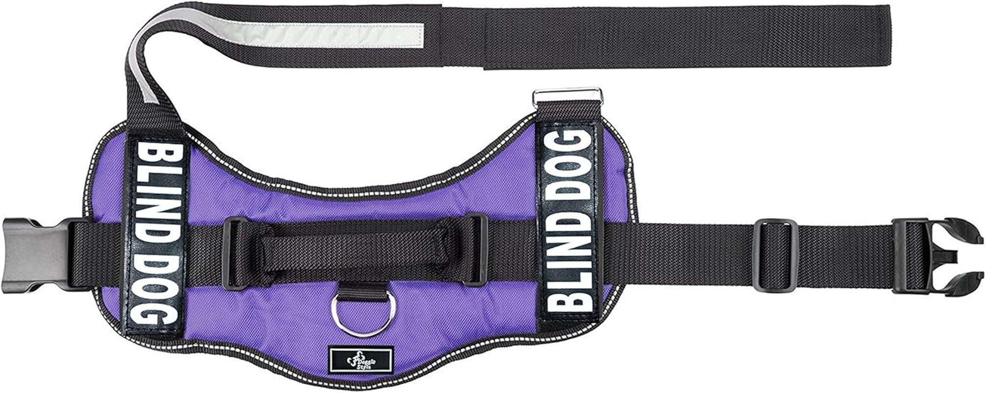 Doggie Stylz Blind Dog Harness No Pull No Escape Dog Vest for Blind Dogs Adjustable Vest with Handle Blind Dog Accessories and Patches for Training and Mobility image number 3