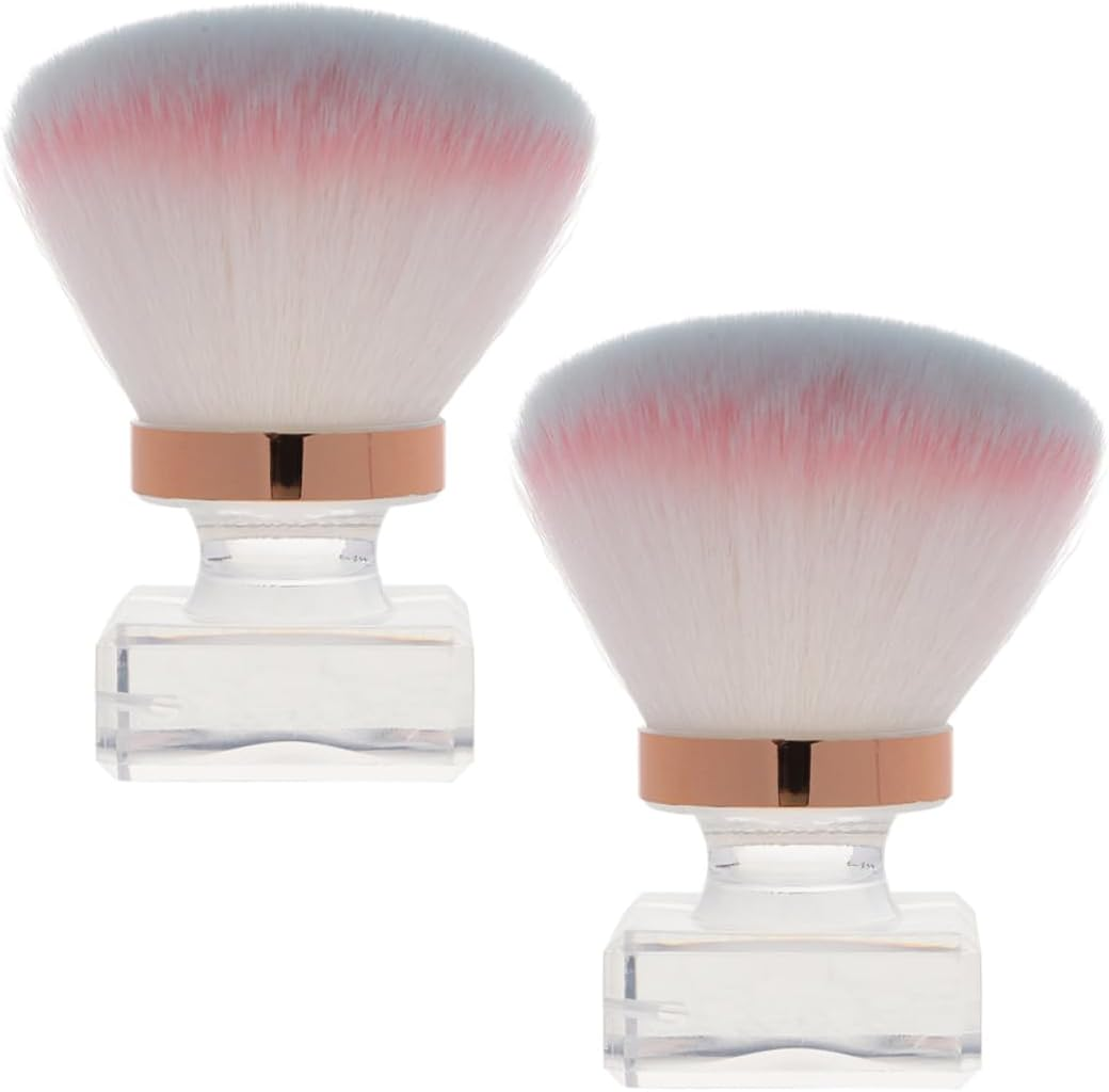 BELLIFFY 2Pcs Nail Tech Supplies Fingernail Brush for Cleaning Soft Bristle Portable Ergonomic Handle for Fingernails and Toenails