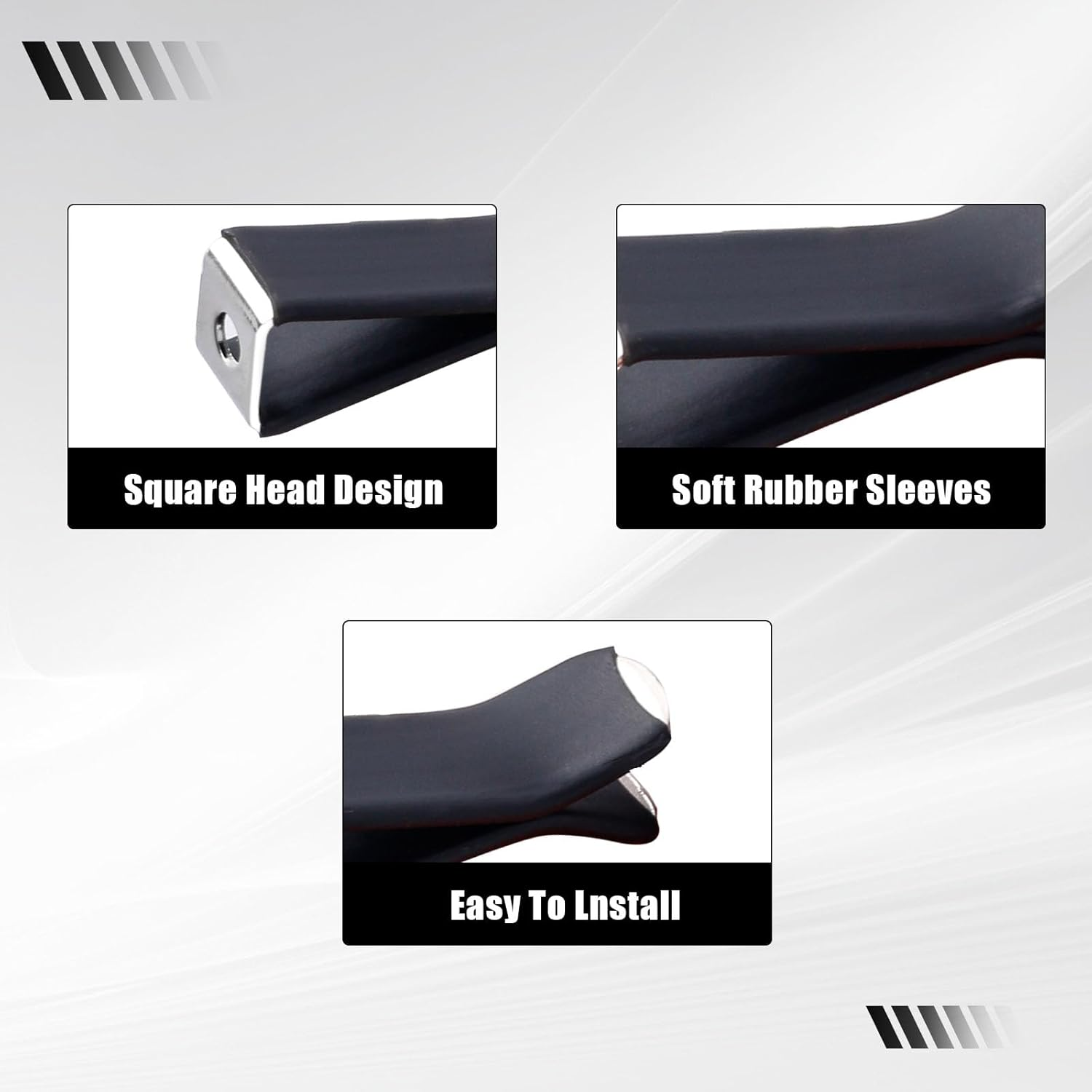 80 Pcs Black Square Head Car Vent Clips Auto Air Freshener Perfume Outlet Clips for Car Air Conditioner Outlet Office Home image number 3