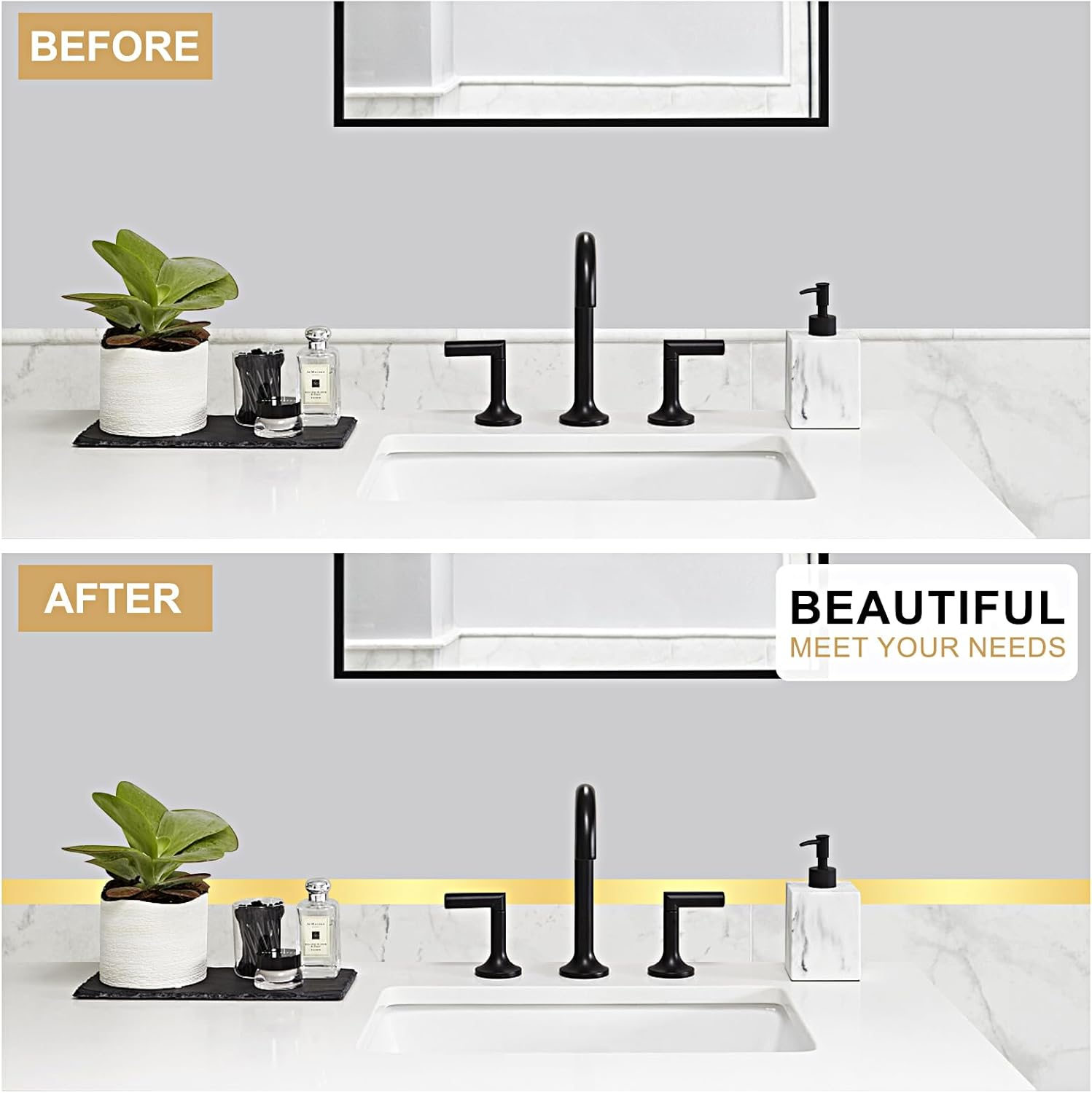 2Cm-300Cm Peel and Stick Moulding,Self-Adhesive Tile Trim Stainless Steel,Flexible Edging Strip Gold Metalized,Moulding Trim Corner Trim for Mirror Frame Ceiling Cabinet Tile Fireplace（Silver） image number 6