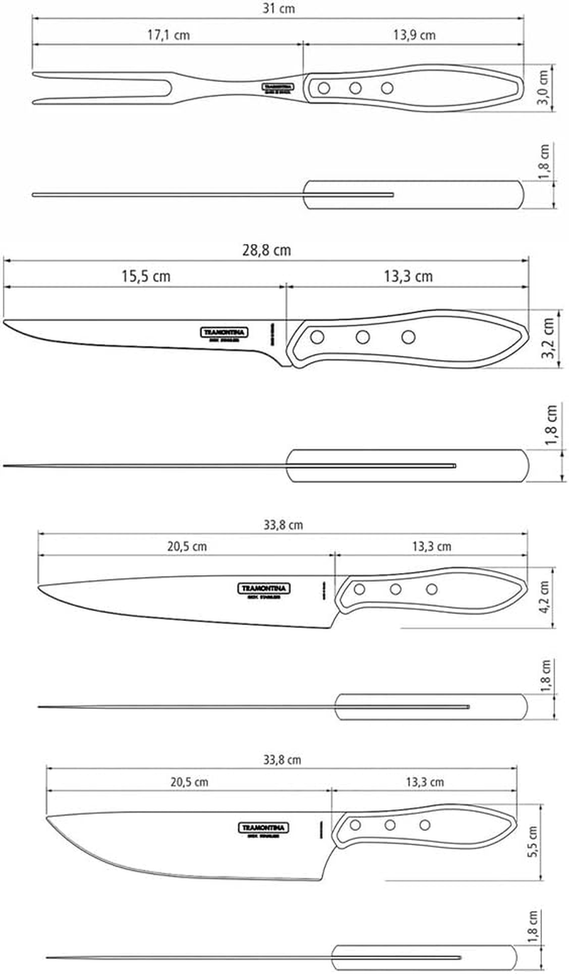 Tramontina Barbecue Set with Magnetic Board, Red image number 1