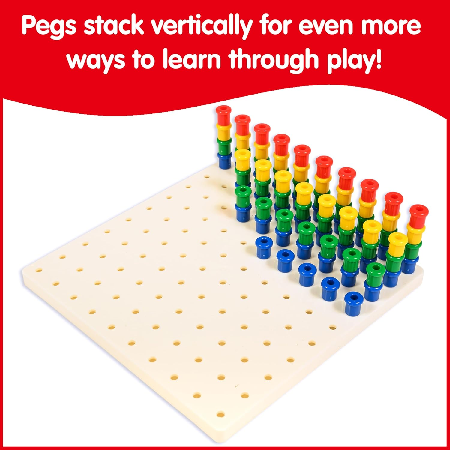 Edx Education Pegs and Peg Board Set image number 6